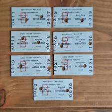 Nene Valley Railway Tickets (7), 1970s (see description and photos)