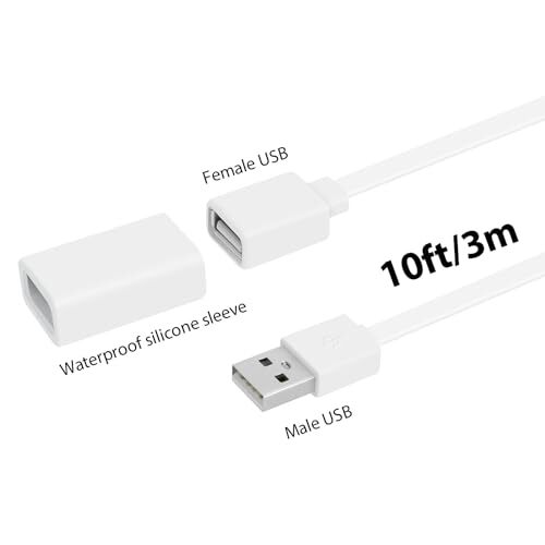 Wyze Cam Sumind Pack Micro USB Extension Cable 10ft/ 3m Male To