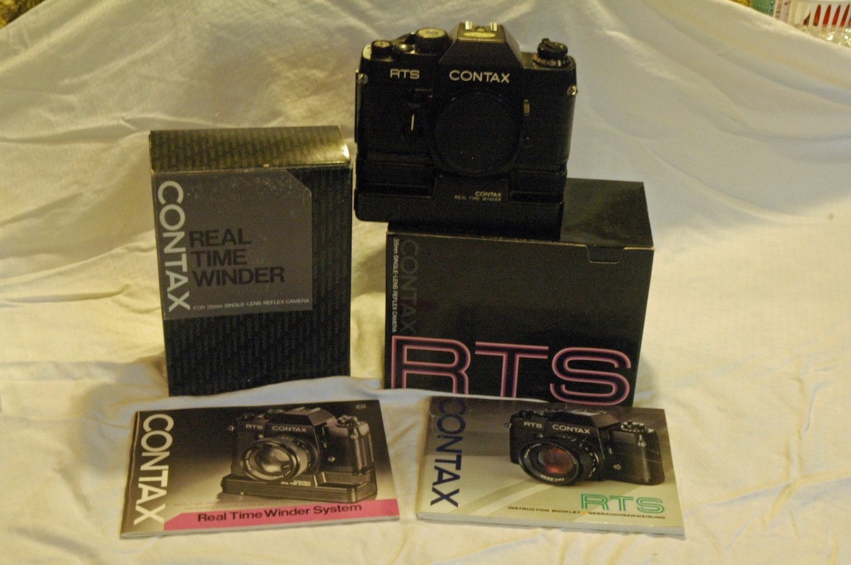 CONTAX RTSワインダー付き Contax RTS 35mm SLR Camera Bundle w/ Winder, 4 Lenses, Pro