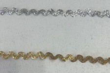 Rick Rack Trim 10 Yards GOLD or SILVER Crafting, Decorating, Scrapbooking