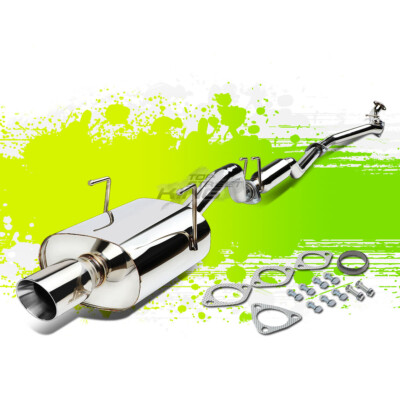 STAINLESS STEEL J2 CATBACK MUFFLER EXHAUST SET 3.5'' TIP FOR 01-05 CIVIC LX/DX/HX
