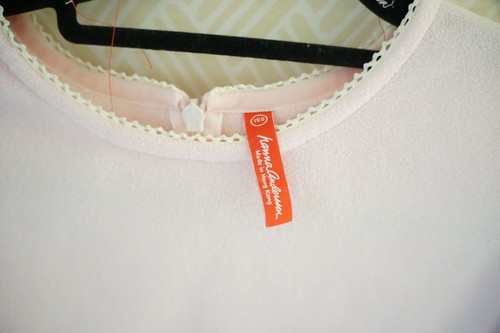 ~ Hanna Andersson Pink Velour Embroidered Snowflake Top Sz 150 11-13 Y EUC ~ - Afbeelding 4 van 4