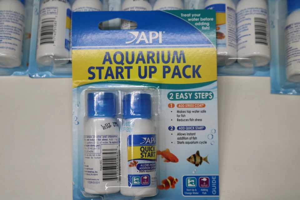 20x Lot API Aquarium Quick Start Up Water Conditioner Pack w/ Stress Coat 84E - Image 2 of 4