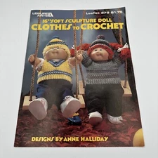 Leisure Arts 16" Soft Sculpture Doll Clothes Leaflet 379 Crochet