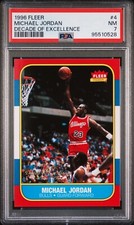 1996 FLEER DECADE OF EXCELLENCE 4 MICHAEL JORDAN