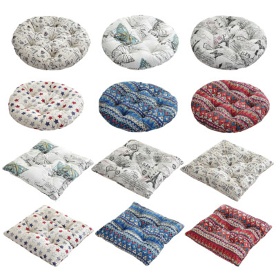 Outdoor Chair Seat Back Cushion Dining Garden Patio Soft Cushion Square Round