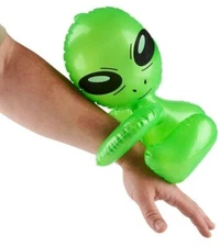 12 TOTAL HUG-ME ALIEN 12" INFLATABLE BLOW UP INFLATE - UFO Space Child Toy(1 dz)