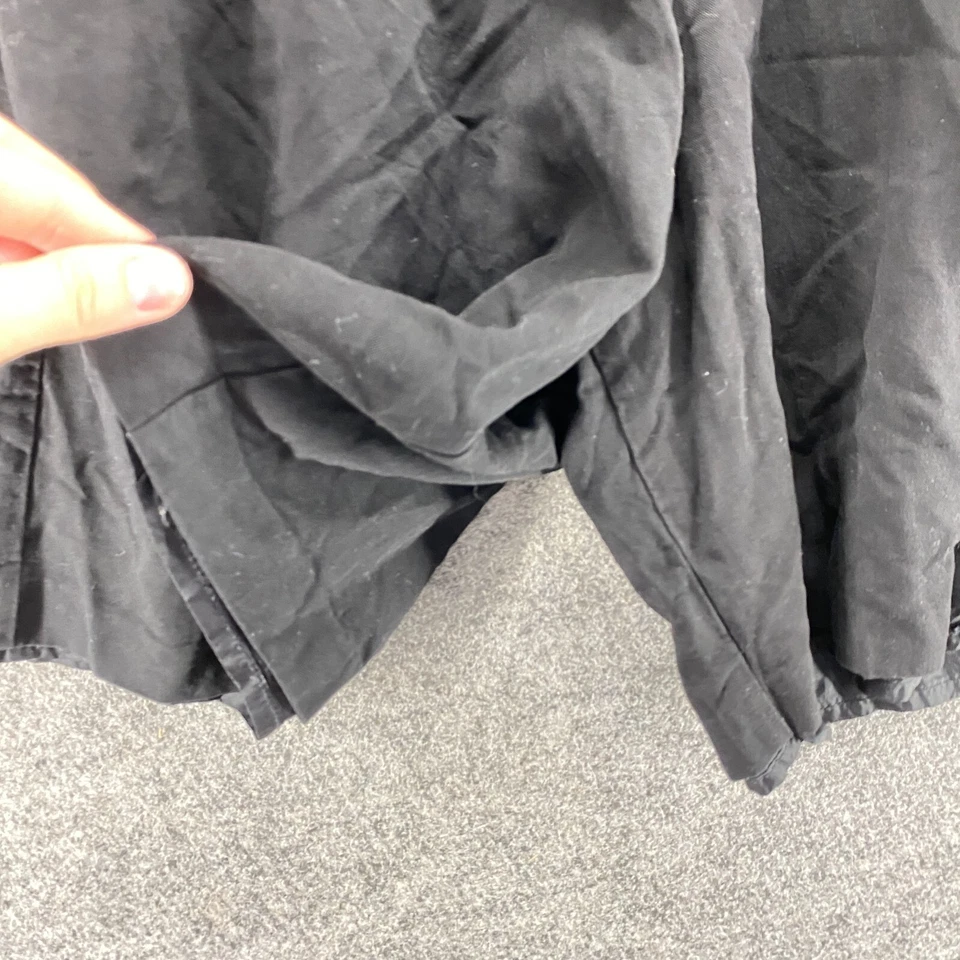 Pantalones Cortos Esquineros Informales Mujer M Medianos Negros Bermudas Tiro Alto Bolsillos Informales Foto 3 de 4