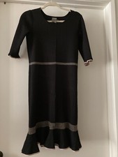 Taylor Womens Sweater Dress Black Size L