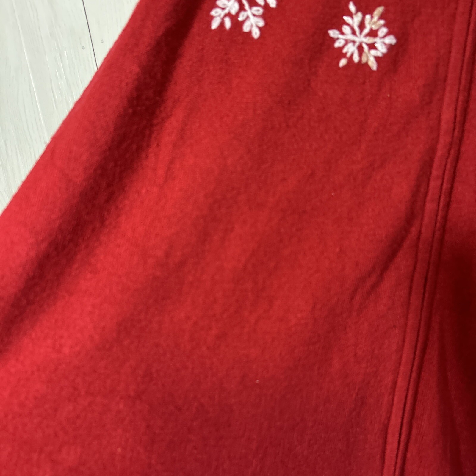 basic editions Plus 3X Red Zip Front Cardigan Swe… - image 3