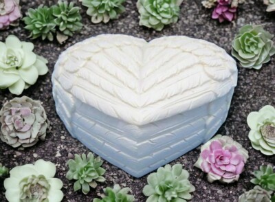 Himmlische Engelsflügel Herz Box Liebe und Schätze Andenken Halter spirituelle Deko