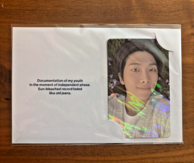 BTS RM 'Indigo' Book Edition トレカ RM INDIGO Book Edition POB Hologram Photo Card Japan Fan