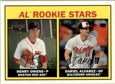 2016 Topps Heritage #178 Henry Owens & Dariel Alvarez Rookie Stars