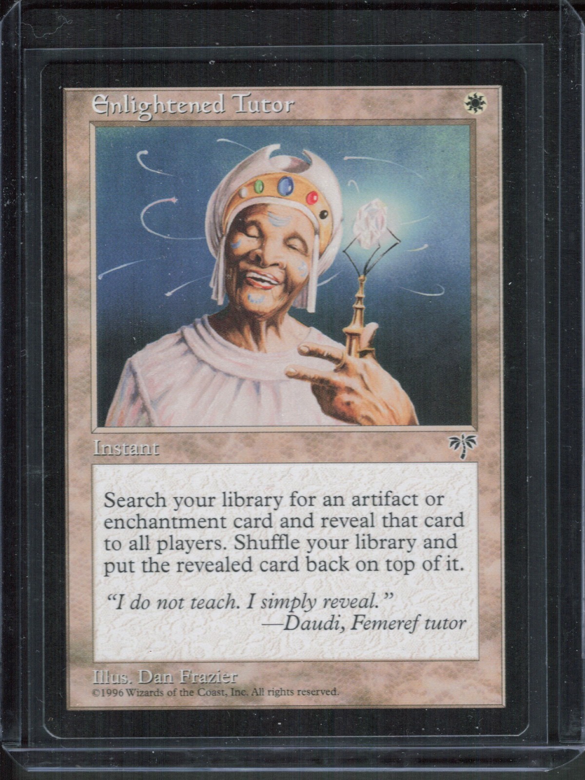 Magic The Gathering MTG - Mirage MIR 1996 - #14 Enlightened Tutor NM  x1