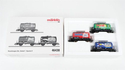 Märklin H0 46430 Kesselwagen-Set "Henkel" DB | Zustand: Gebraucht