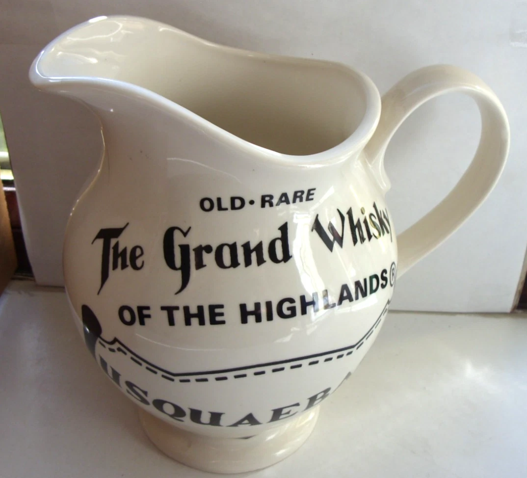 VINTAGE MCCALLUM'S 'PERFECTION Scots Whisky' Water Jug, Wade, Large $37 - View #7