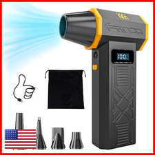 Kkh Portable Electric Air Duster Led Light Powerful 120000Rpm 4 Speed