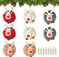 8 StüCk Weihnachtsbaum AnhäNger, Rentiere Weihnachtsbaum Deko, Elch Deko Filz Ho