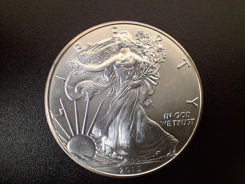 2015 Uncirculated American Silver Eagle .999 Fine Silver Dollar