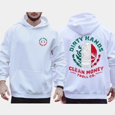 Dirty Hand Clean Money Mexican Flag 2-Sided Hoodie
