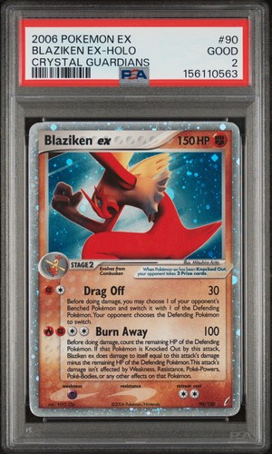 Blaziken ex graded PSA 2 for sale on eBay