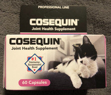 New Cosequin Maximum Strength Cat Joint Health Supplement 60 Capsules 10/2026
