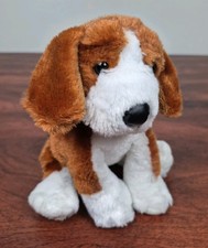 Retired Ganz Webkinz Beagle Dog Plush Stuffed Toy Brown White HM141 No Code-Read