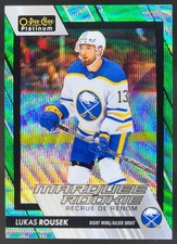 2023-24 O-Pee-Chee Platinum Lukas Rousek Emerald Surge /10 RC Sabres SO