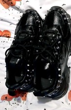 Mens Unisex Goth Platform  Studded Asos Trainers  Black Dixe UK 9