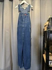 Dickies Dungarees Blue Denim Overalls Canvas Bib Cotton Workwear RN20697 34” 32”
