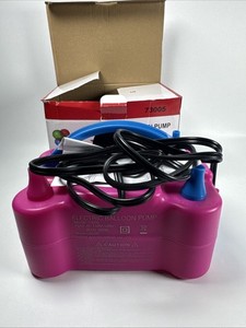 Electric Balloon Air Pump 73005 Pink AC 110V 120V 60Hz 600W Blower Party Used
