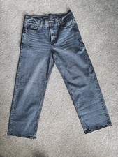 American Eagle Stretch Studded High Waisted Stovepipe Jeans Size 6 Distressed
