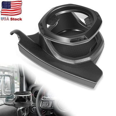 Left Door Mount Bottle Drink Cup Holder for Jeep Wrangler JL JLU, Gladiator JT