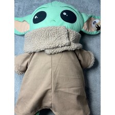Star Wars The Mandalorian Grogu Baby Yoda Plush Jay Franco  Sons Green Tan NEW