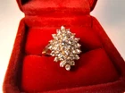 Vintage 925 Silver /Cubic Zirconia (CZ) Ring - Size 7 - Estate Sale