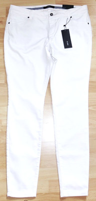 ZERO Jeans Hose Gr.42 weiß Skinny Fit Regular Waist L32 Set ++Neu++