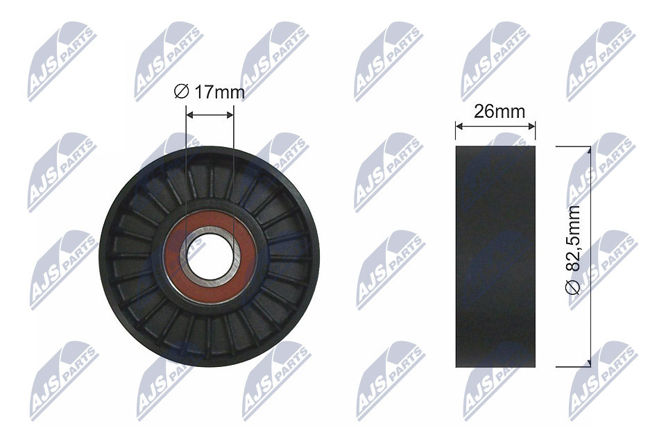 N.T.Y. RNK-HY-517.NTY Deflection/Guide Pulley, V-belt for HYUNDAI,KIA