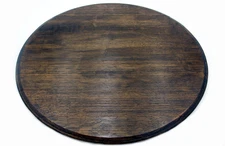 Wine Barrel Lazy Susan – Reclaimed Lid Turntable | Rustic Dining Table Decor