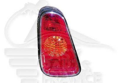 Feu arrière gauche or et rouge pour Mini Cooper S R53 de 2001 à 2004