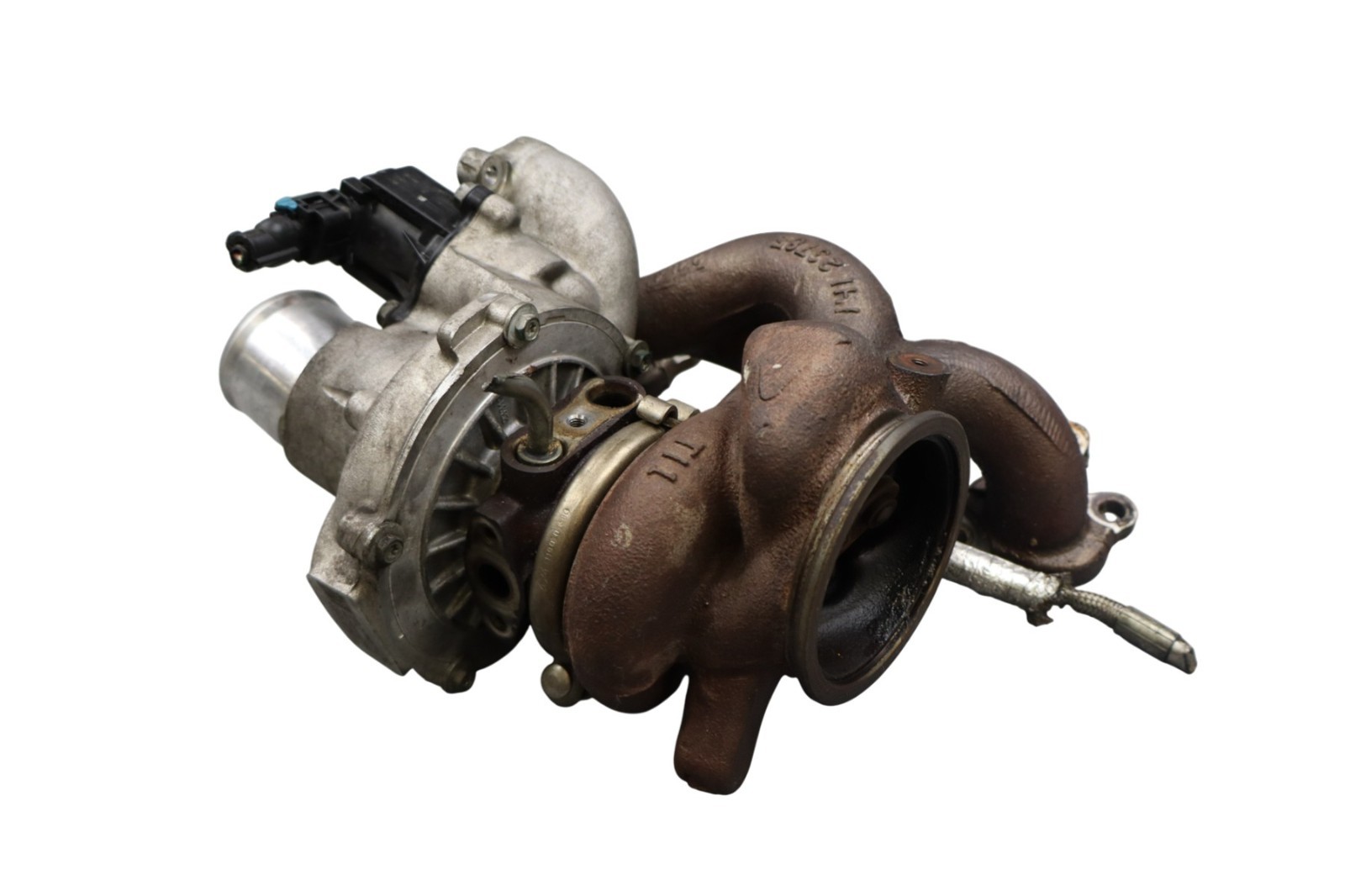 14-24 Maserati Ghibli Left Side Exhaust Manifold Turbocharger Turbo Charger Oem