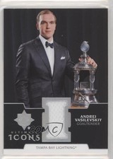 2019 Upper Deck Ultimate Collection Icons Jersey Andrei Vasilevskiy #UI-AV 0v7
