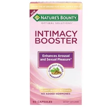 Nature's Bounty Optimal Solutions Intimacy Booster, Clinically Shown to Enhance
