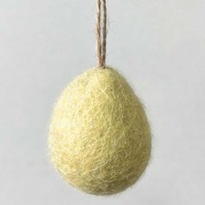 Natural Shades | Plain Hanging Felt Egg | Easter Decoration | 4cm or 6cm Tall