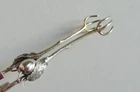 Rare Antique GORHAM Sterling Silver Tongs Figural Olives & Leaves Model 515