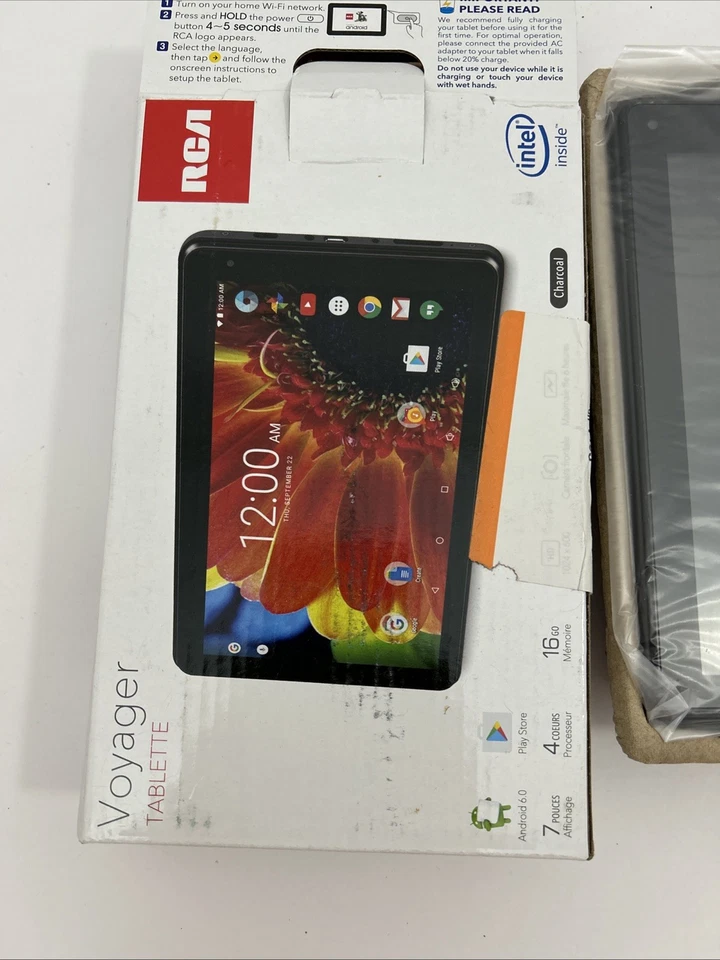 RCA Voyager 7" Black Tablet 16GB 4 Core Android 6.0 RCT6873W42 SKU 1387 - Image 3 of 4