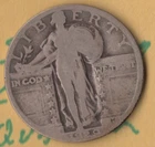 1929 Standing Liberty Quarter - Circulated condition - Free Shipping