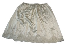 NWOT Adonna 30  Long SLIP Plus Size 3X Sheer Nylon Scallop Lace Coquette 3X USA