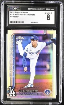 2025 Topps Chrome - Yoshinobu Yamamoto #179 Refractor for sale