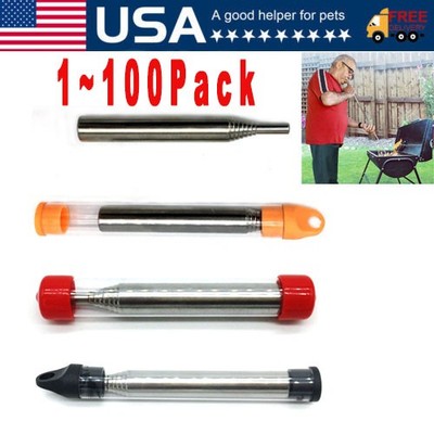 Outdoor Pocket Bellow Stainless Steel Telescopic Blow Fire Tube Blowpipe Tool