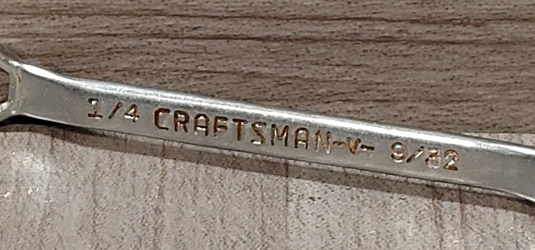 Craftsman -V- 1/4" X 9/32" 6pt Double Offset Box End Wrench